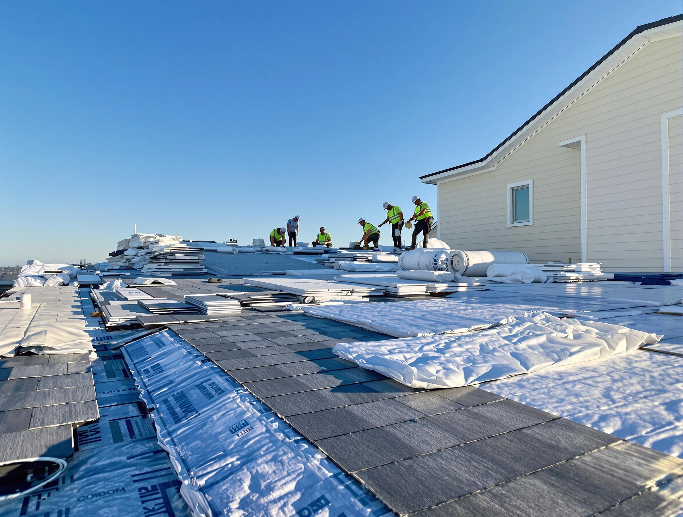 Finished roof installation project by Green Roofing Company in Green, OH